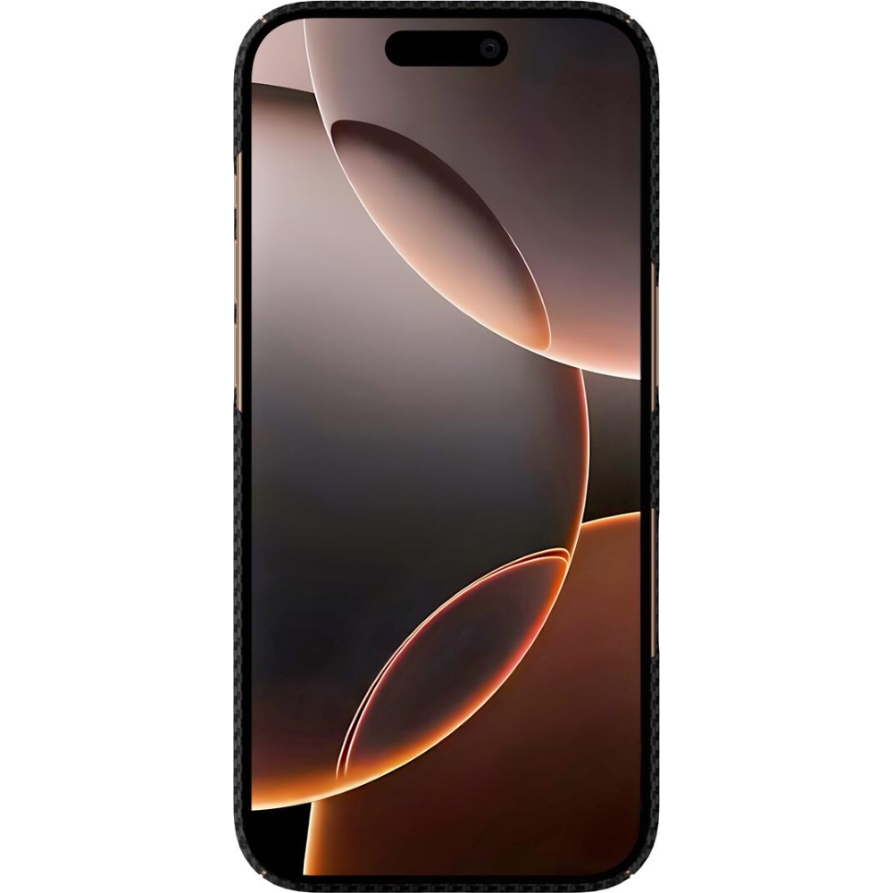 Karbonowe etui Next One Air Shield Case wykonane z włókien Kevlar dla iPhone 16 Pro Max, czarne.